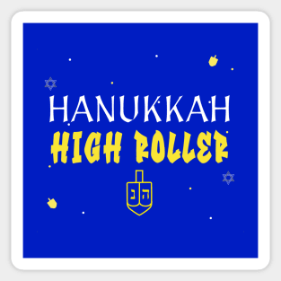 “Hanukkah High Roller” Dreidel Champions Design Sticker